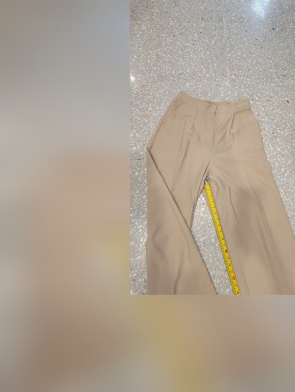 Christian Lacroix Beige High-Waist Tailored Trousers
